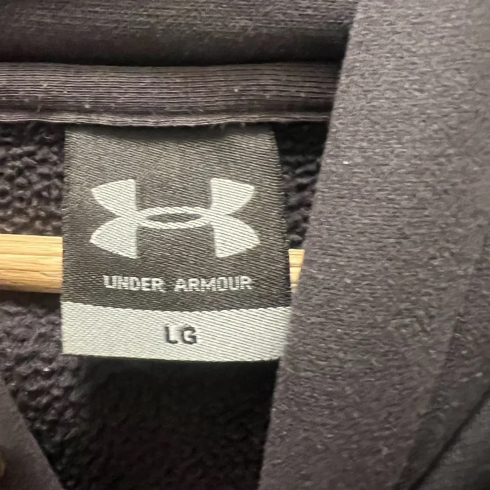 Under Armour Navy Sea Warriors Hoodie Men’s LG Black Gold USN Military Pullover